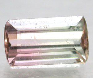 0,88 ct Piedra preciosa de turmalina de dos colores muy rara