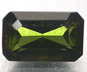 Piedra preciosa de turmalina verde cromada perfecta de lujo de 1,26 quilates