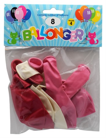 Ilmapallot Metallinen Pinkki Sekoitus 8 pack - 2