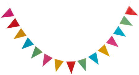 Triangle flag banner Multiple colors