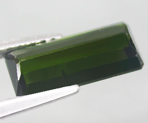 Piedra preciosa de turmalina verde muy hermosa de 1,72 ct - 2