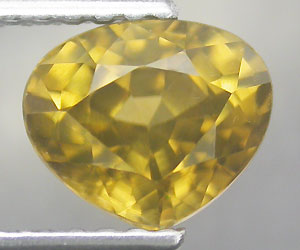 Piedra preciosa de turmalina amarilla genuina muy rara de 1,78 ct