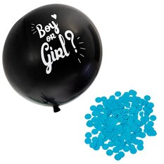 Ballong Boy or Girl Blå konfetti
