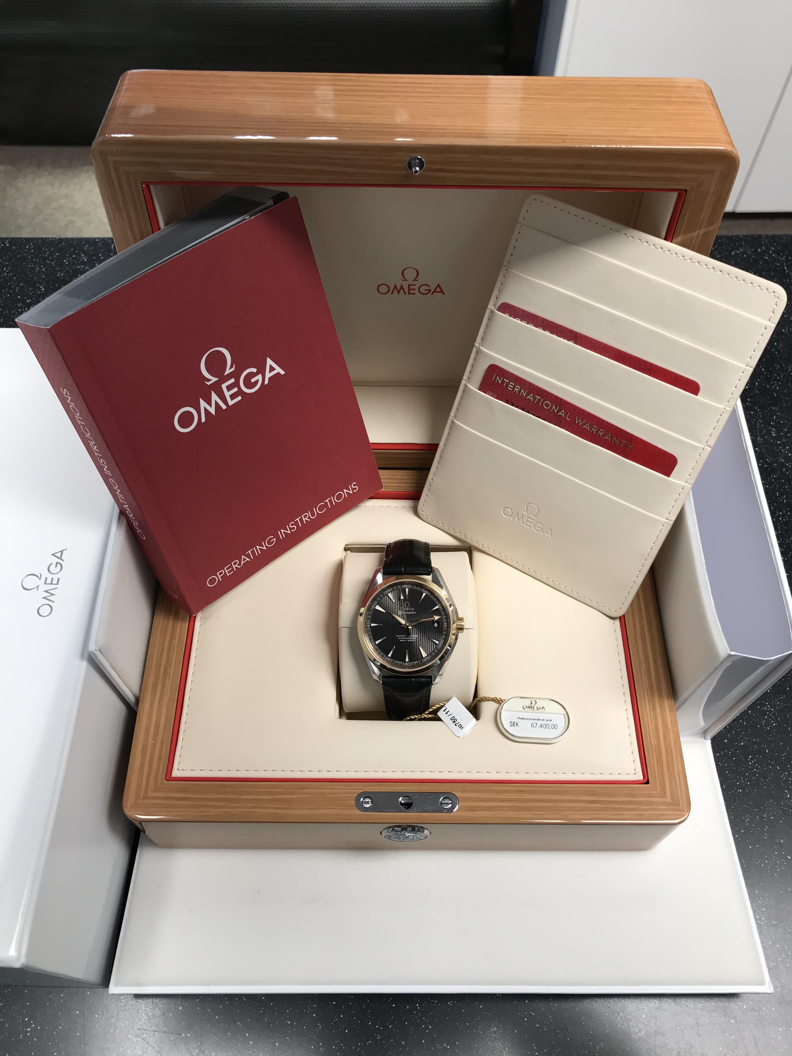 SÅLD 3 september 2021 för 35.000:- Omega Aqua Terra 150 M Master Co-Axial Chronometer 41,5 MM - 2