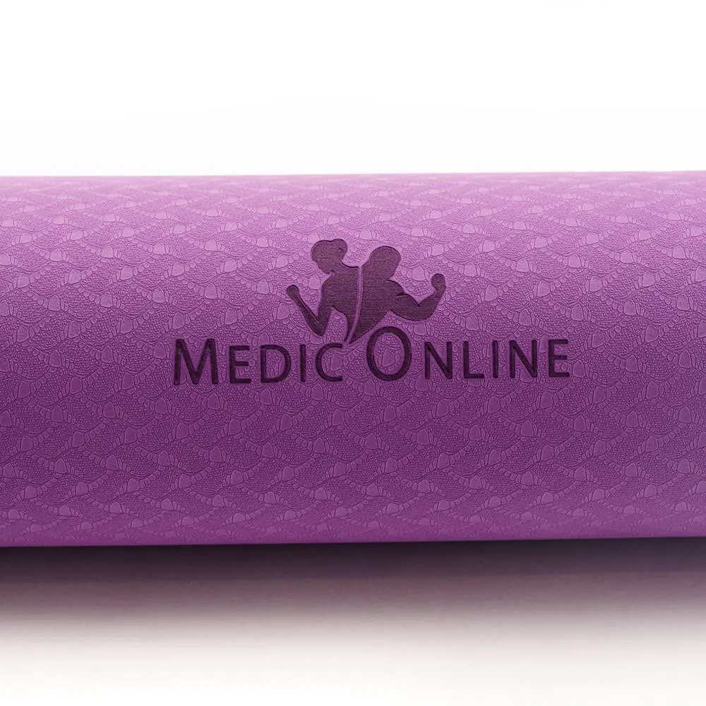 Yogamatte 6 mm for både nybegynnere og avansert yoga. - 2