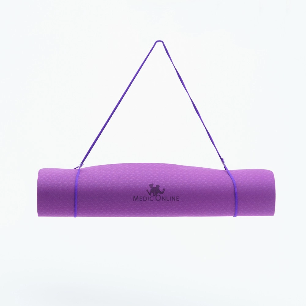 Yogamatte 6 mm for både nybegynnere og avansert yoga.