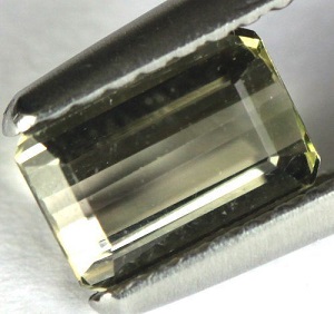 Piedra preciosa de turmalina verde natural genuina de 1,03 ct - 3