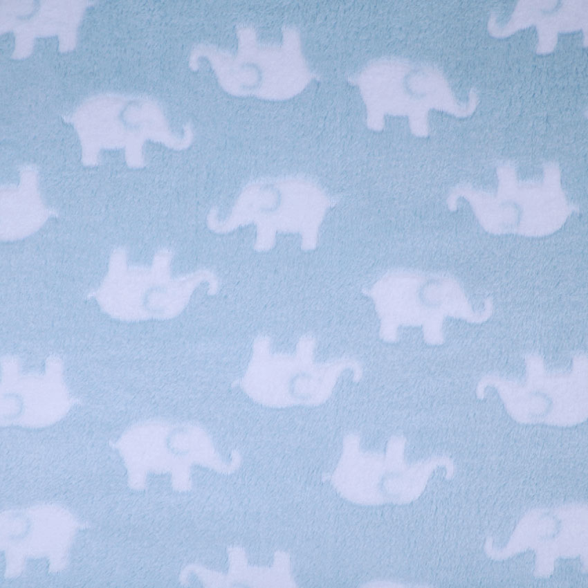 CUDDLE FLEECE- ELEPHANT BLUE