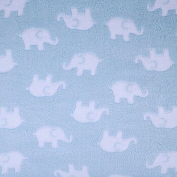 CUDDLE FLEECE- ELEPHANT BLUE