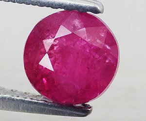 Deliciosa piedra preciosa de turmalina rosa natural redonda de 6 mm