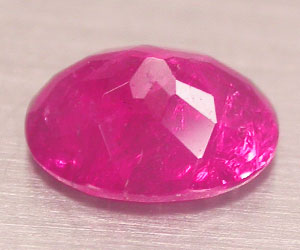 Hermosa piedra preciosa de turmalina rosa natural genuina ovalada - 2