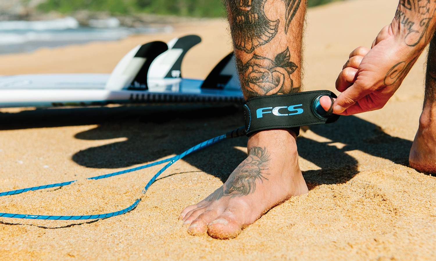 FCS vågsurfingleash Freedom Helix  all-round - 3