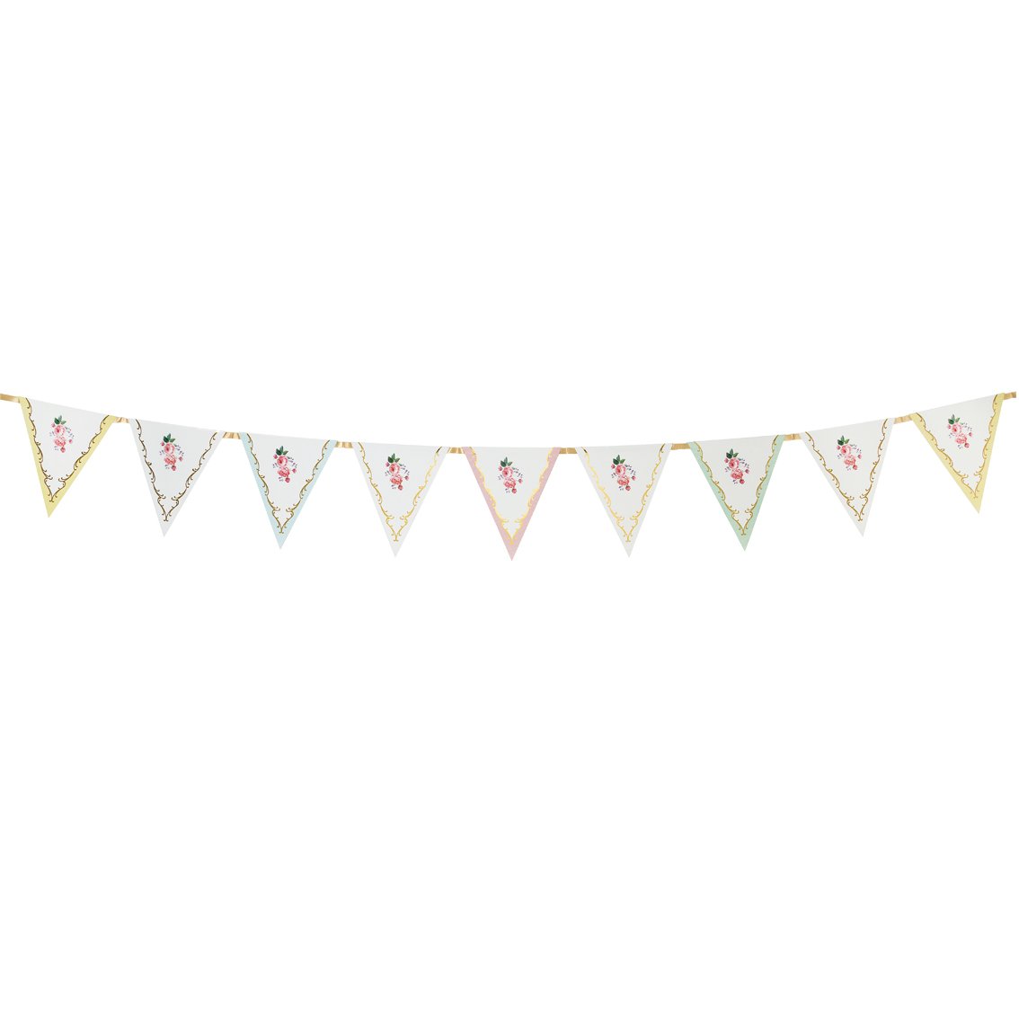 Bunting - Flag Set - Vintage - 3 metres - 15 bunting flags - 6
