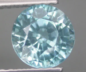 Circón azul redondo de 6,5 mm de lujo, brillante y lujoso de 1,66 quilates - 3