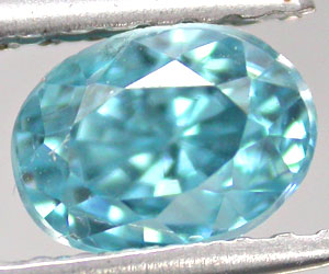 Circón azul natural de calidad perfecta de lujo de 1,56 quilates - 3