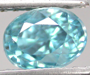 Circón azul natural de calidad perfecta de lujo de 1,56 quilates