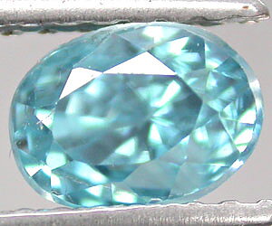 Circón azul natural de calidad perfecta de lujo de 1,56 quilates