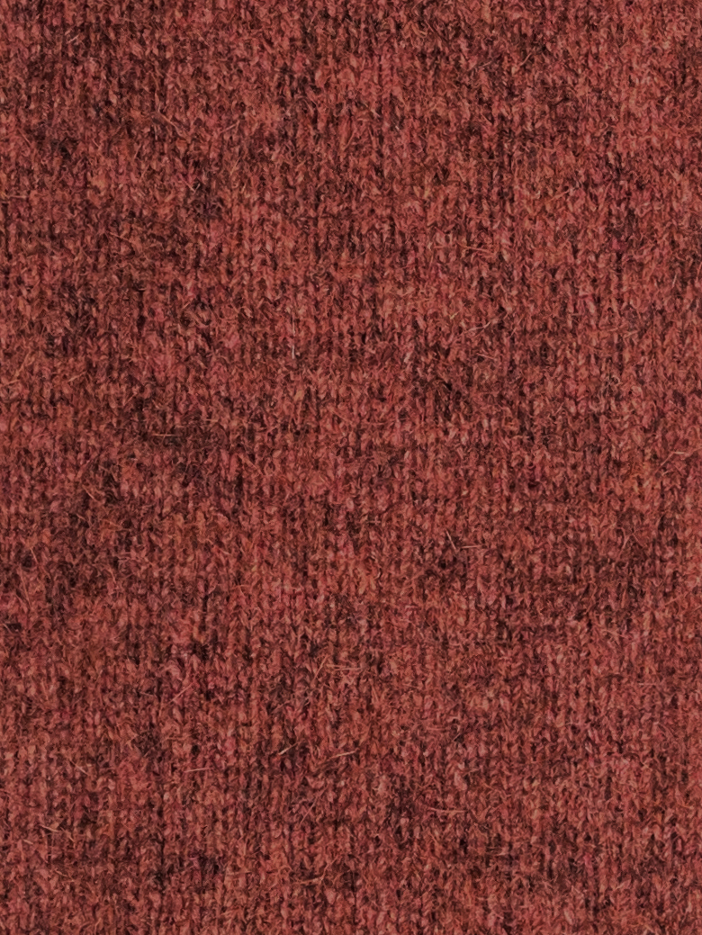 Noble Wilde Tröja i Merino/Possum, Teak Half Zip - 5