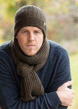 Noble Wilde i Merino/Possum, Rib Beanie