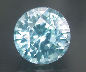 1.30 ct luxurious sparkling beautiful 5.9 mm blue zircon gemstone - 3