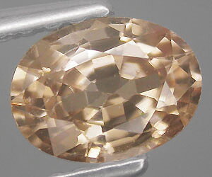 Piedra preciosa de circón imperial genuina natural rara de 1 quilate