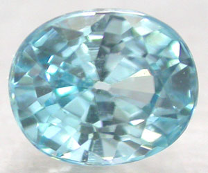 Piedra preciosa de circón azul sin tratar perfecta y lujosa de 1,18 quilates