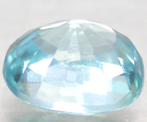 Piedra preciosa de circón azul sin tratar perfecta y lujosa de 1,18 quilates - 2