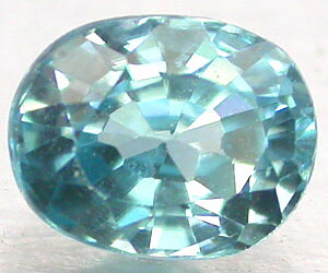 Piedra preciosa de circón azul natural sin tratar de lujo de 1,10 ct