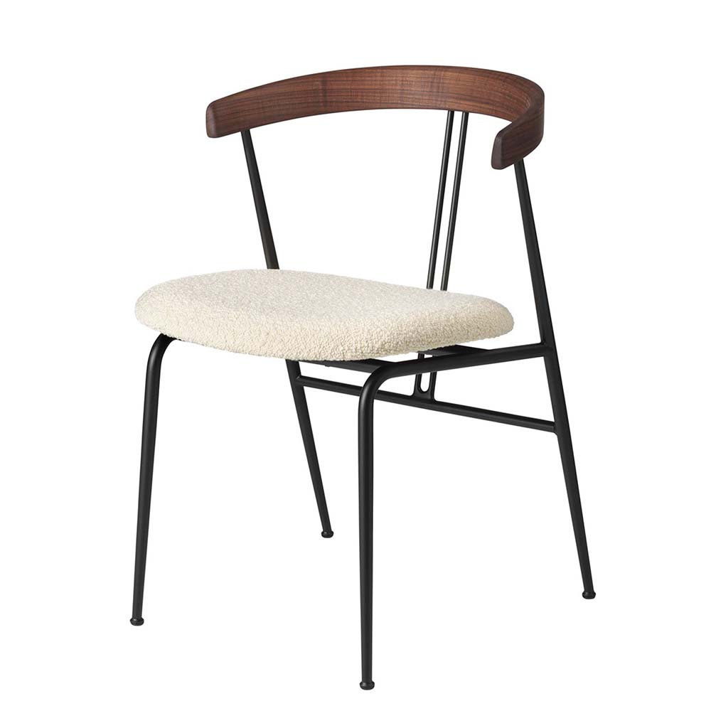 Violin Dining Chair Walnut | Gubi | Vision of Home.se | Scandinavian Design  Online