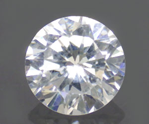 Piedra cz blanca redonda absolutamente perfecta de 7,1 mm