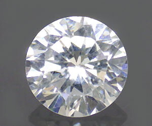 Piedra cz blanca redonda absolutamente perfecta de 7,1 mm