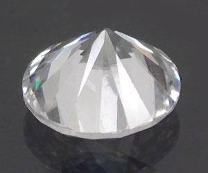 Piedra cz blanca redonda absolutamente perfecta de 7,1 mm - 3