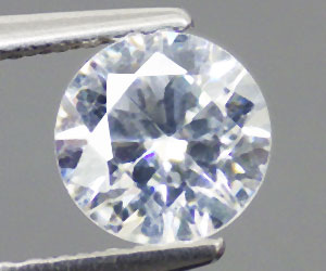 Brillante hermosa piedra de circonita blanca redonda de 6 mm de calidad perfecta