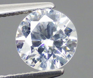 Brillante hermosa piedra de circonita blanca redonda de 6 mm de calidad perfecta