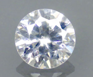 Brillante hermosa piedra de circonita blanca redonda de 6 mm de calidad perfecta - 3