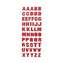The Paper Studio Stickers Alphabet - Metallic Red
