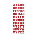 The Paper Studio Stickers Alphabet - Metallic Red
