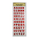 The Paper Studio Stickers Alphabet - Metallic Red