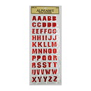 The Paper Studio Stickers Alphabet - Metallic Red