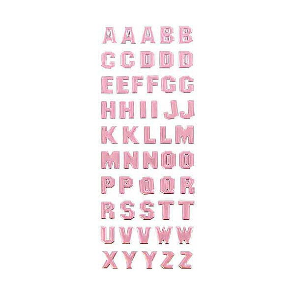 The Paper Studio Stickers Alphabet - Metallic Pink