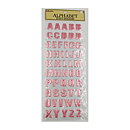 The Paper Studio Stickers Alphabet - Metallic Pink