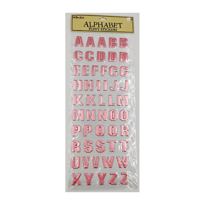 The Paper Studio Stickers Alphabet - Metallic Pink