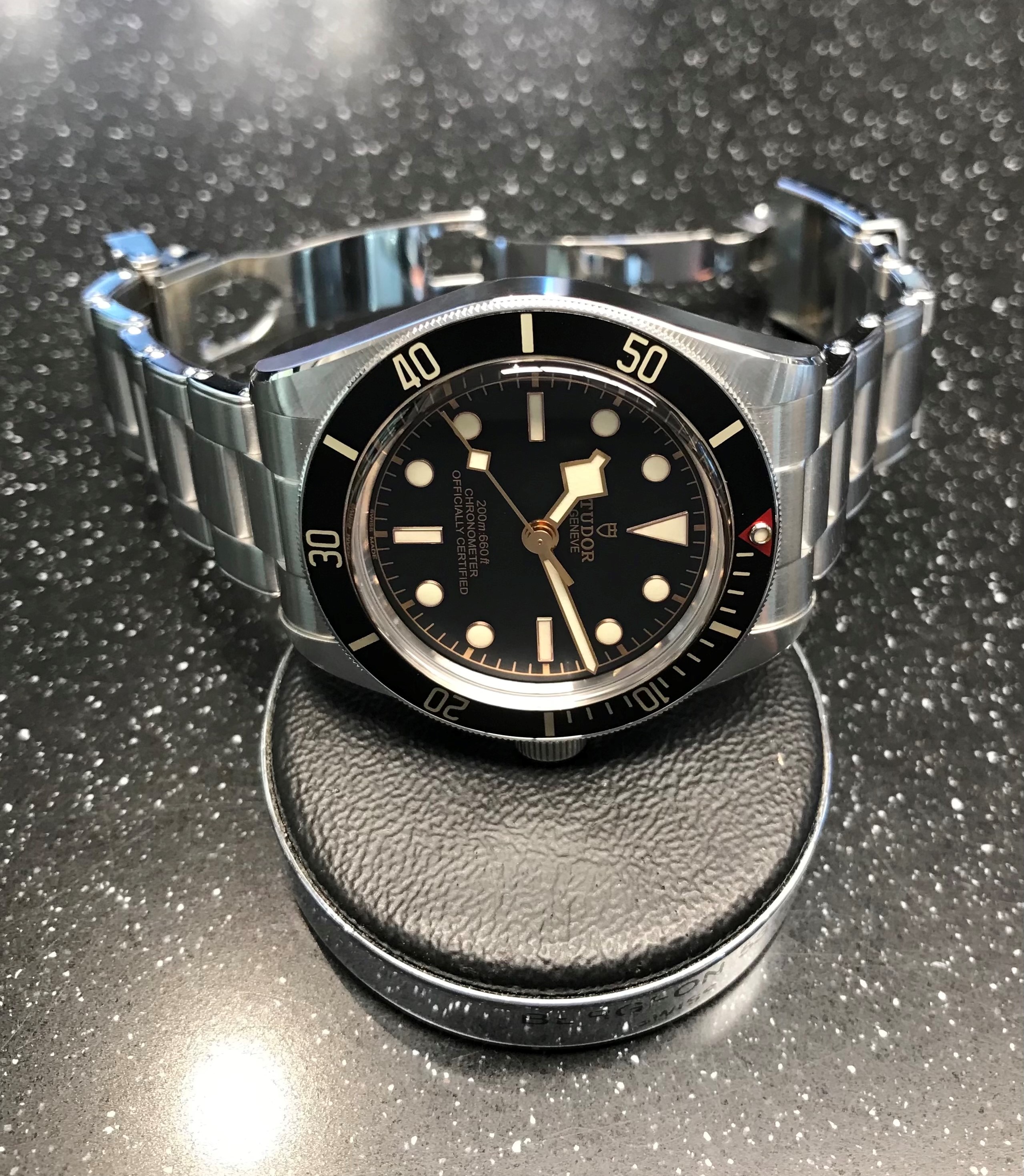 SÅLD 6 augusti 2021 för 29.900 :- Tudor Black Bay Fifty-Eight 39mm Svart