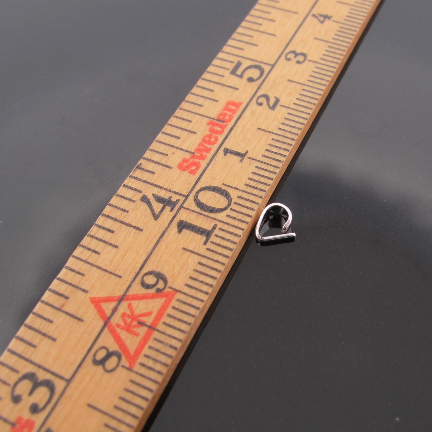 Trekantsögla 5x2.5mm i Äkta Silver - 6