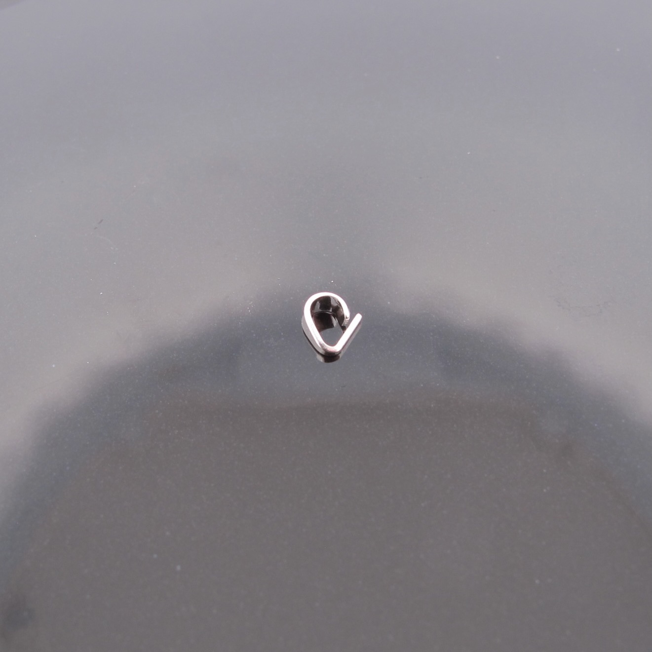 Trekantsögla 5x2.5mm i Äkta Silver - 4