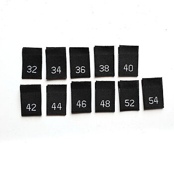 SIZE LABLE 32-54 - 10PCS
