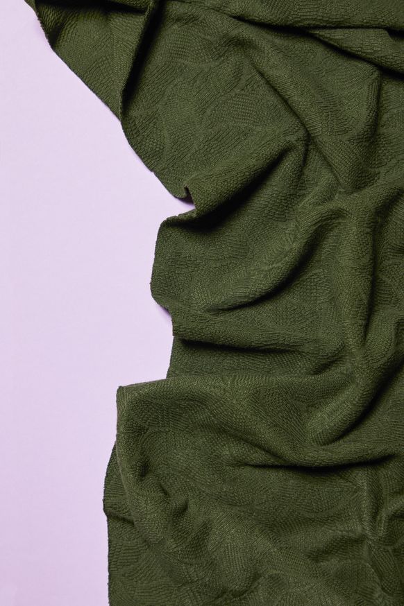 LEAF JACQUARD - KHAKI - 2