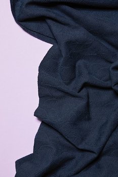 LEAF JACQUARD - NAVY BLUE