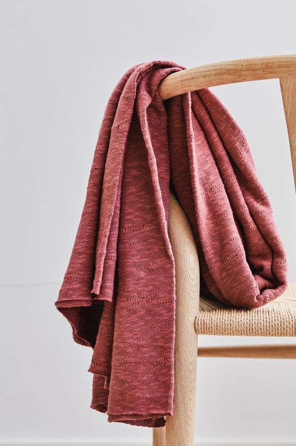 SLUB JACQUARD - ROSEWOOD