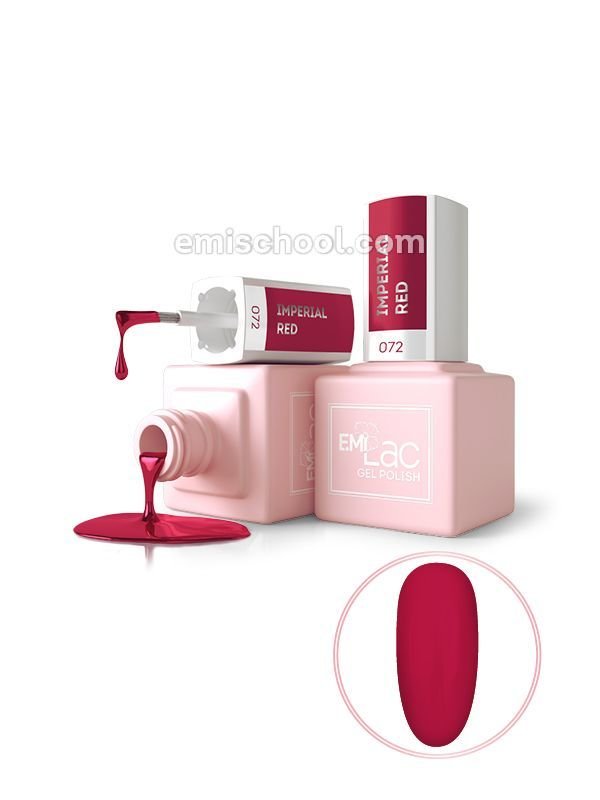E.MiLac DV Imperial Red #072, 15 ml. - 2